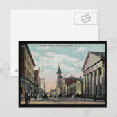 George St., New Brunswick NJ 1910 Vintage Briefkaart (Voorkant / Achterkant)