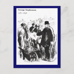 George Stephenson, Spoorwegingenieur Briefkaart