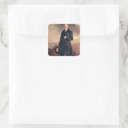 George Stephenson Vierkante Sticker (Tas)