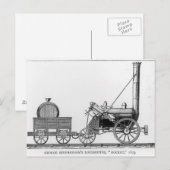 George Stephenson's Locomotive, 'Rocket', 1829 Briefkaart (Voorkant / Achterkant)
