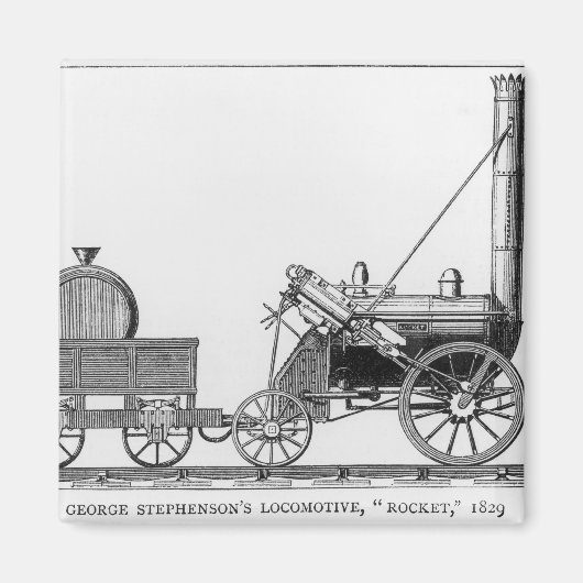 George Stephenson's Locomotive, 'Rocket', 1829 Magneet (Voorkant)