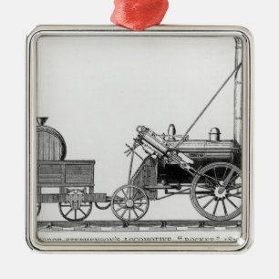 George Stephenson's Locomotive, 'Rocket', 1829 Metalen Ornament