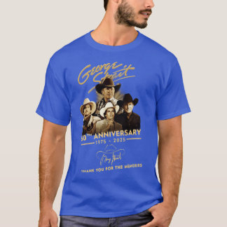 George Strait 50e JUBILEUM 1975 - 2025 BEDANKT T-shirt