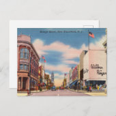 George Street, New Brunswick, New Jersey, George S Briefkaart (Voorkant / Achterkant)