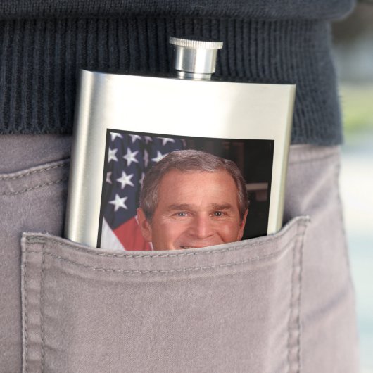 George Struik 43rd Amerikaans President Foto Flacon (Voorbeeld)