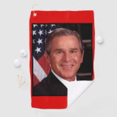 George Struik 43rd Amerikaans President Foto Golfhanddoek (Insitu)