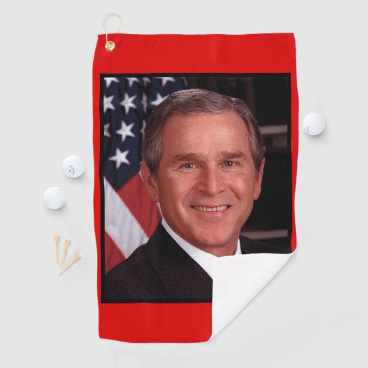 George Struik 43rd Amerikaans President Foto Golfhanddoek (Insitu)