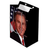 George Struik 43rd Amerikaans President Foto Medium Cadeauzakje (Voorkant Gekanteld)