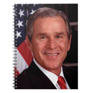 George Struik 43rd Amerikaans President Foto Notitieboek