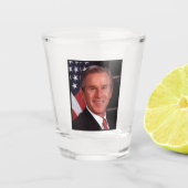 George Struik 43rd Amerikaans President Foto Shot Glas (Voorkant)