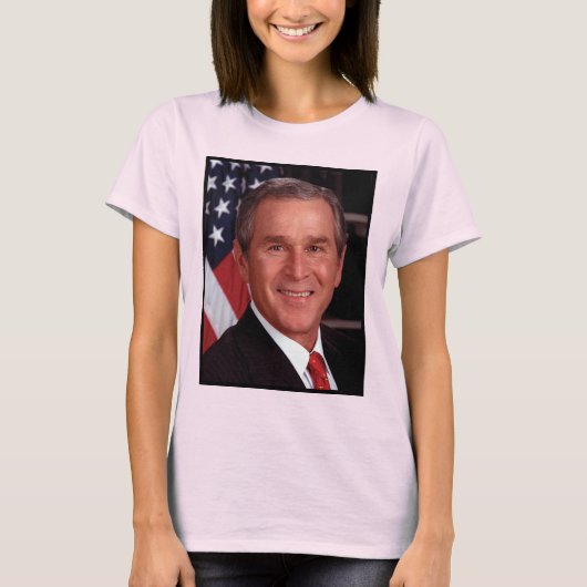 George Struik 43rd Amerikaans President Foto T-shirt (Voorkant)