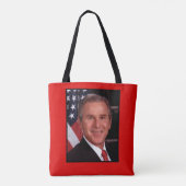 George Struik 43rd Amerikaans President Foto Tote Bag (Achterkant)