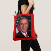 George Struik 43rd Amerikaans President Foto Tote Bag (Dichtbij)