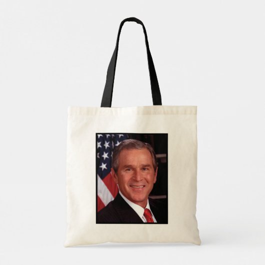 George Struik 43rd Amerikaans President Foto Tote Bag (Achterkant)