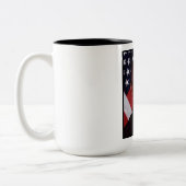 George Struik 43rd Amerikaans President Foto Tweekleurige Koffiemok (Links)