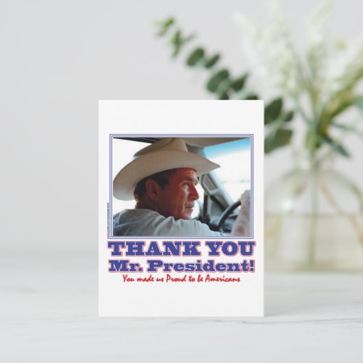 George Struik/Dank u wel! Briefkaart (Staand voorkant)