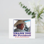 George Struik/Dank u wel! Briefkaart (Staand voorkant)