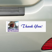 George Struik/Dank u wel! Bumpersticker (Op auto)