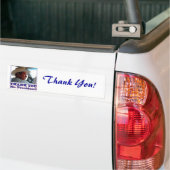 George Struik/Dank u wel! Bumpersticker (Op Truck)