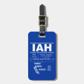 George Struik Intcntl Airport IAH Bagagelabel (Voorkant verticaal)