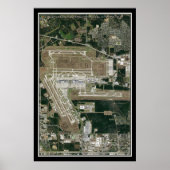 George Struik Intl Airport Houston Satellite Map Poster (Voorkant)