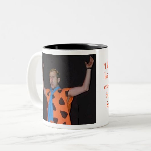 George Struik is zichzelf Tweekleurige Koffiemok (Voorkant links)