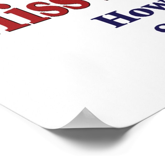 George Struik/Miss me gewoon een beetje? Poster (Hoek)