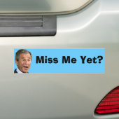 George Struik:  Miss mij toch? Bumpersticker (Op auto)
