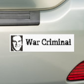 George Struik - Oorlogsmisdaad Bumpersticker (Op auto)