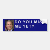George Struik vraagt: "Mis je me al?" Bumpersticker (Voorkant)