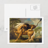 George Stubbs | A Lion Attacking a Horse, c.1762 ( Briefkaart (Voorkant / Achterkant)