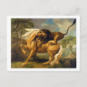 George Stubbs | A Lion Attacking a Horse, c.1762 ( Briefkaart (Voorkant)