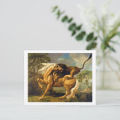 George Stubbs | A Lion Attacking a Horse, c.1762 ( Briefkaart (Staand voorkant)