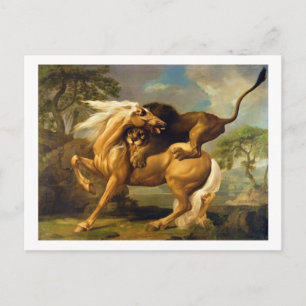 George Stubbs   A Lion Attacking a Horse, c.1762 ( Briefkaart
