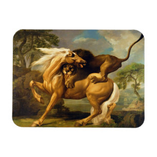 George Stubbs   A Lion Attacking a Horse, c.1762 ( Magneet
