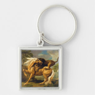George Stubbs A Lion Attacking a Horse, c.1762 ( Sleutelhanger