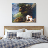 George Stubbs A Lion Attacking a Horse Canvas Afdruk (Insitu (Slaapkamer))