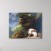 George Stubbs A Lion Attacking a Horse Canvas Afdruk (Voorkant)
