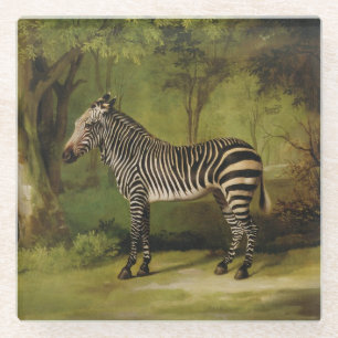 George Stubbs A Zebra, 1763 (olie op doek) Glazen Onderzetter