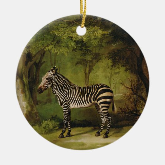 George Stubbs | A Zebra, 1763 (olie op doek) Keramisch Ornament (Voorkant)