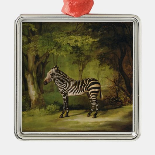 George Stubbs | A Zebra, 1763 (olie op doek) Metalen Ornament (Voorkant)