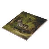 George Stubbs | A Zebra, 1763 (olie op doek) Tegeltje (Zijkant)