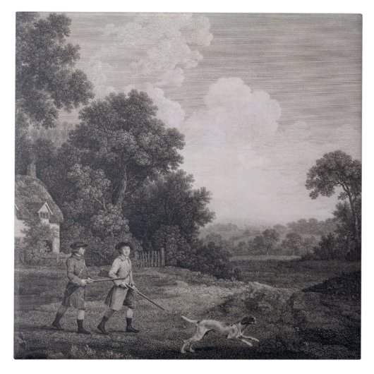 George Stubbs | Afschieten, bord 2, gegraveerd doo Tegeltje (Voorkant)