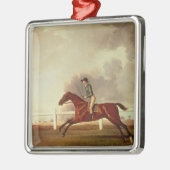 George Stubbs | Bay Malton met John Singleton Up, Metalen Ornament (Links)