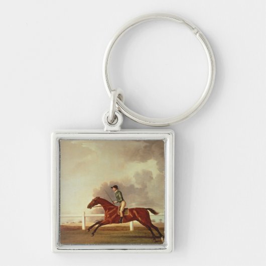 George Stubbs | Bay Malton met John Singleton Up, Sleutelhanger (Voorkant)