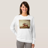George Stubbs | Bay Malton met John Singleton Up, T-shirt (Voorkant volledig)