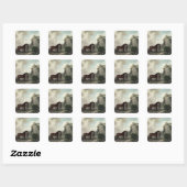 George Stubbs | Cato's en Groom Vierkante Sticker (Vel)