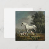 George Stubbs - Een dapple Gray Hunter Feestdagenkaart (Voorkant / Achterkant)