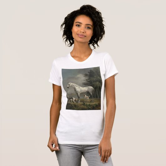 George Stubbs - Een dapple Gray Hunter T-shirt (Voorkant volledig)