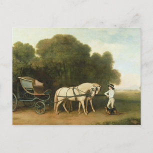 George Stubbs   Een faeton met een paar Cream Pon Briefkaart